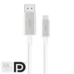 Moshi USB-C to DisplayPort Cable - Aluminiowa przejściówka z USB-C do DisplayPort 5K/60fps (srebrny) (99MO084102)