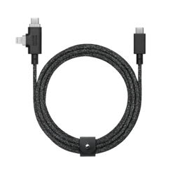 Native Union Belt Cable Duo Pro 240W - kabel USB-C - USB-C / lightning, 2,4 m (cosmos) (BELT-PROCCL-COS-NP)