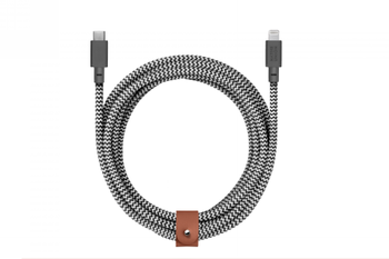 Native Union Belt Cable XL - kabel USB-C - lightning, 3 m (zebra) (BELT-KV-CL-ZEB-3)