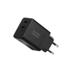 Native Union Fast GaN Charger - ladowarka 35W PD, 2x USB-C - czarna (FAST-PD35-BLK-EU)