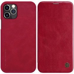 Nillkin Qin Leather Case - Etui Apple iPhone 12 Pro Max (Red) (IP67-01668)