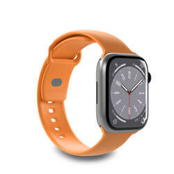 PURO ICON - Elastyczny pasek do Apple Watch 42/44/45/49 mm (S/M & M/L) (Apricot) (PUICNAW44LORA)