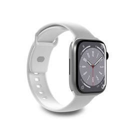PURO ICON - Elastyczny pasek do Apple Watch 42/44/45/49 mm (S/M & M/L) (White) (PUICNAW44WHI)