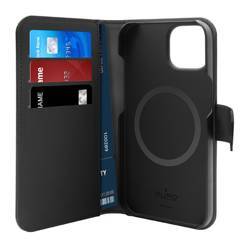 PURO Wallet Detachable MagSafe - Etui 2w1 iPhone 14 Plus (czarny) (PUIPC1467BKMAG1BLK)