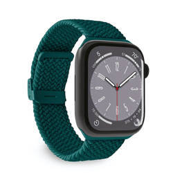 Puro Loop Band - Pleciony pasek do Apple Watch 38/40/41 mm (zielony) (PUAW40LOOPDKGRN)