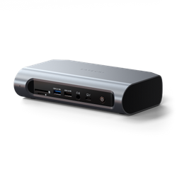 Satechi Thunderbolt 4 Multimedia Pro Dock - stacja dokująca (2x DisplayPort 1.4, 2x HDMI 2.1, 7x USB, 3,5mm jack, Ethernet 2.5 Gbps, czytnik kart SD/micro SD) (space gray) (ST-DT4PMM-EU)