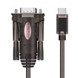 UNITEK ADAPTER USB-C 1X - RS-232 - czarny (Y-1105K)