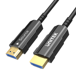 Unitek Kabel optyczny HDMI 2.0 AOC 4K 60Hz 15 m - Czarny (C11072BK-15M)