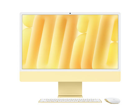 Apple iMac 24" M4 (10 CPU, 10 GPU) 16GB RAM 2TB SSD - Żółty (Z1EL/D2)