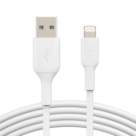 Belkin Kabel PVC USB-A/Lightning, 2m, biały (CAA001BT2MWH)