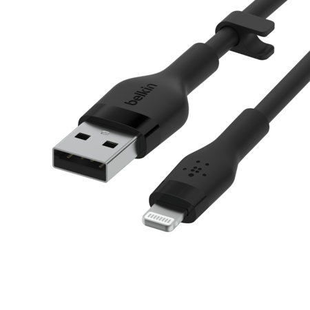 Belkin Kabel silikonowy USB-A / Lightning 3M - Czarny (CAA008BT3MBK)