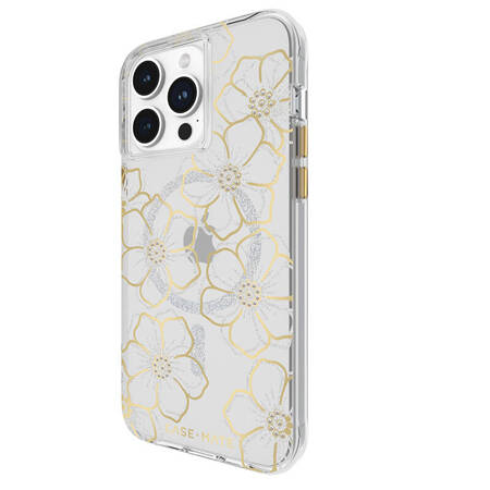 Case-Mate Floral Gems MagSafe - Etui iPhone 15 Pro Max (Gold) (CM051604)