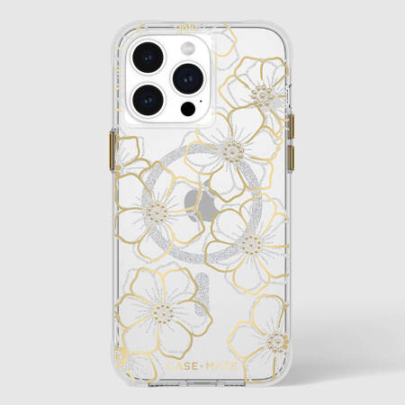 Case-Mate Floral Gems MagSafe - Etui iPhone 15 Pro Max (Gold) (CM051604)