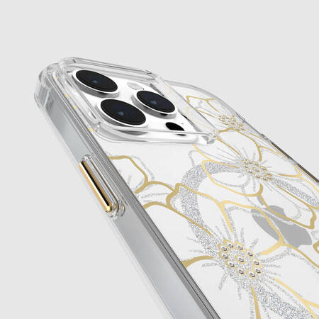 Case-Mate Floral Gems MagSafe - Etui iPhone 15 Pro Max (Gold) (CM051604)
