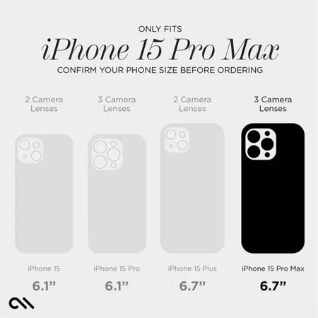 Case-Mate Soap Bubble MagSafe - Etui iPhone 15 Pro Max (Iridescent) (CM051608)