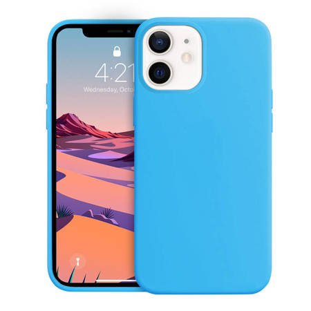 Crong Color Cover - Etui iPhone 12 Mini (niebieski) LIMITED EDITION (CRG-COLR-IP1254-LBLU)