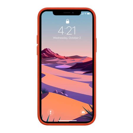 Crong Color Cover - Etui iPhone 12 Pro Max (czerwony) (CRG-COLR-IP1267-RED)