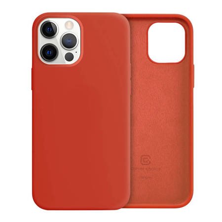 Crong Color Cover - Etui iPhone 12 Pro Max (czerwony) (CRG-COLR-IP1267-RED)