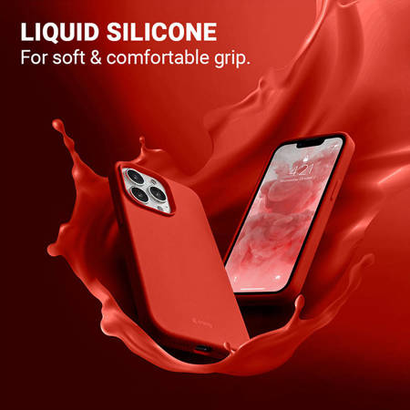 Crong Color Cover - Etui iPhone 13 Pro Max (czerwony) (CRG-COLR-IP1367-RED)