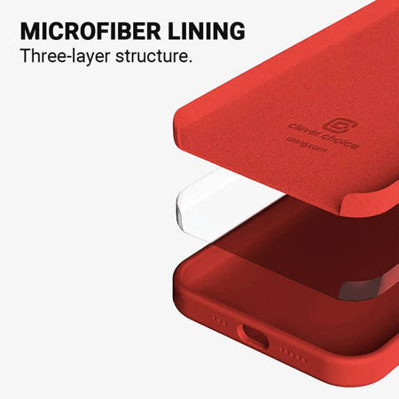 Crong Color Cover - Etui iPhone 13 Pro (czerwony) (CRG-COLR-IP1361P-RED)