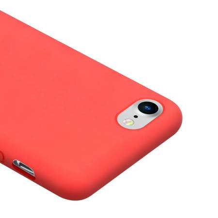 Crong Color Cover - Etui iPhone SE 2020 / 8 / 7 (czerwony) (CRG-COLR-IP8-RED)