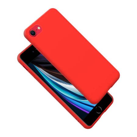 Crong Color Cover - Etui iPhone SE 2020 / 8 / 7 (czerwony) (CRG-COLR-IP8-RED)