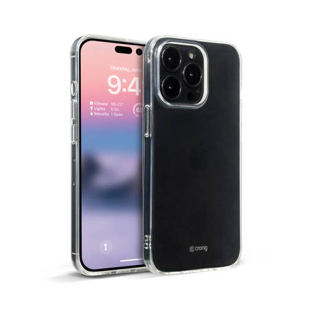 Crong Crystal Slim Cover - Etui iPhone 14 Pro (przezroczysty) (CRG-CRSLIM-IP1461P-TRS)