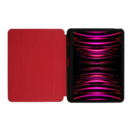 Crong FlexFolio – Etui iPad Pro 11" (2022-2021) / iPad Air 10.9” (5-4 gen.) z funkcją Apple Pencil - Czerwony (CRG-FXF-IPD112-RED)