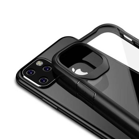 Crong Hybrid Clear Cover - Etui iPhone 11 Pro (czarny) (CRG-HCLC-IP11P-BLK)