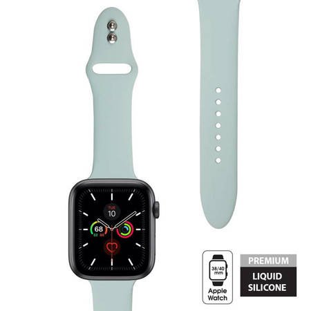 Crong Liquid - Pasek do Apple Watch 38/40/41 mm (miętowy) (CRG-40LQB-GRN)