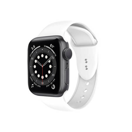 Crong Liquid - Pasek do Apple Watch 38/40/41mm (biały) (CRG-40LQB-WHI)