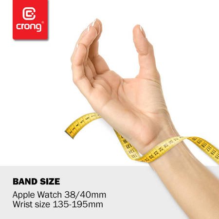 Crong Liquid - Pasek do Apple Watch 38/40/41mm (błękitny) (CRG-40LQB-BBL)