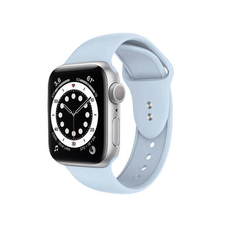 Crong Liquid - Pasek do Apple Watch 38/40/41mm (błękitny) (CRG-40LQB-BBL)