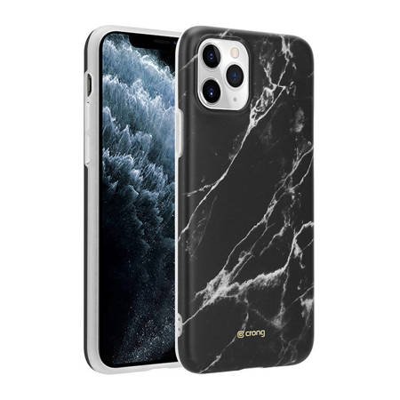 Crong Marble Case – Etui iPhone 11 Pro (czarny) (CRG-MRB-IP11P-BLK)