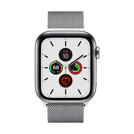 Crong Milano Steel - Pasek ze stali nierdzewnej do Apple Watch 38/40/41 mm (srebrny) (CRG-40MST-SLV)