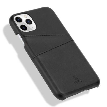 Crong Neat Cover - Etui iPhone 11 Pro z kieszeniami (czarny) (CRG-NTC-IPH11P-BLK)