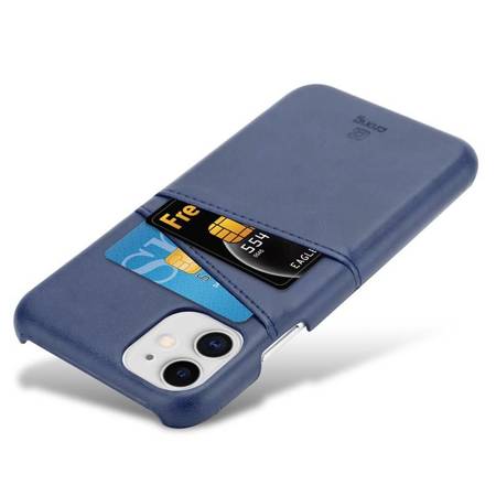 Crong Neat Cover - Etui iPhone 11 Pro z kieszeniami (niebieski) (CRG-NTC-IPH11P-BLUE)