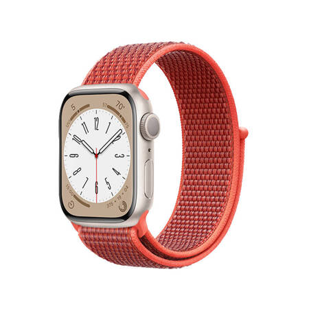 Crong Nylon - Pasek sportowy do Apple Watch 38/40/41 mm (Sunny Apricot) (CRG-40NLB-SAP)
