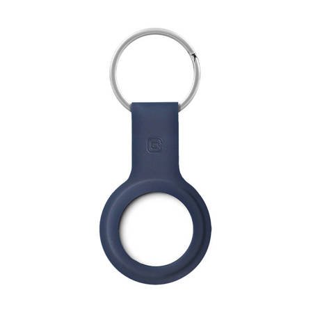 Crong Silicone Case with Key Ring – Brelok do Apple AirTag (granatowy) (CRG-ATS-BLUE)