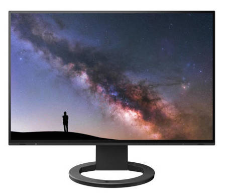 EIZO FlexScan EV2485-BK - monitor LCD IPS 24,1", 1920 x 1200 (16:910, IPS, flicker free, autoregulacja jasności, złącza USB-C (power delivery 70W), DisplayPort i HDMI (czarny) (EV2485-BK)