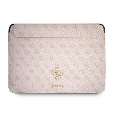 Guess 4G Big Metal Logo Computer Sleeve - Etui na notebooka 13" (różowy) (GUCS13G4GFPI)