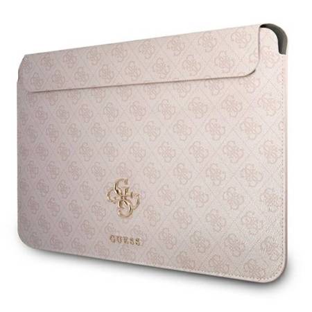 Guess 4G Big Metal Logo Computer Sleeve - Etui na notebooka 13" (różowy) (GUCS13G4GFPI)