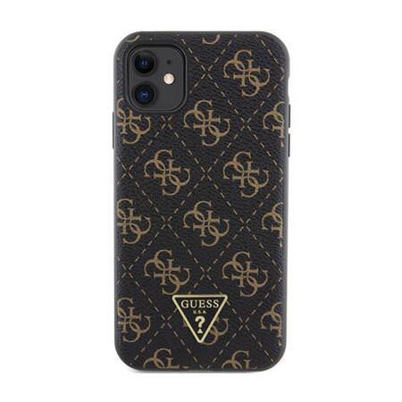 Guess 4G Triangle Metal Logo - Etui iPhone 11 (czarny) (GUHCN61PG4GPK)