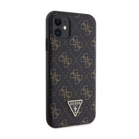 Guess 4G Triangle Metal Logo - Etui iPhone 11 (czarny) (GUHCN61PG4GPK)