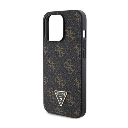 Guess 4G Triangle Metal Logo - Etui iPhone 14 Pro Max (czarny) (GUHCP14XPG4GPK)