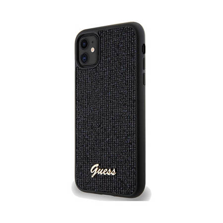 Guess Disco Metal Script - Etui iPhone 11 (czarny) (GUHCN61PMSDGSK)