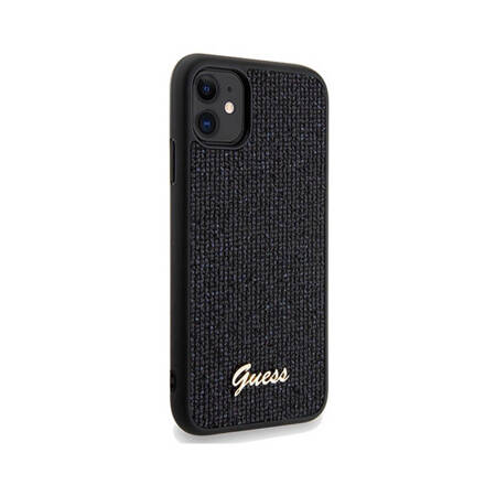 Guess Disco Metal Script - Etui iPhone 11 (czarny) (GUHCN61PMSDGSK)