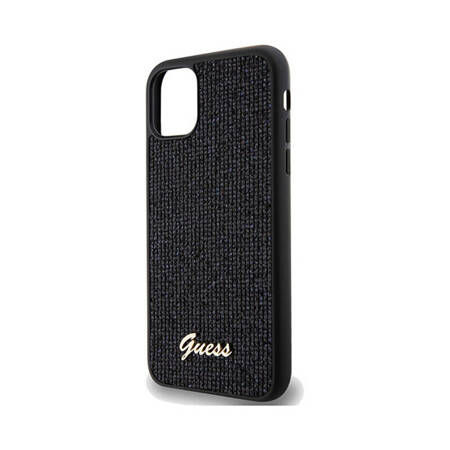 Guess Disco Metal Script - Etui iPhone 11 (czarny) (GUHCN61PMSDGSK)