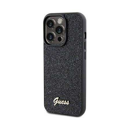 Guess Disco Metal Script - Etui iPhone 13 Pro (czarny) (GUHCP13LPMSDGSK)