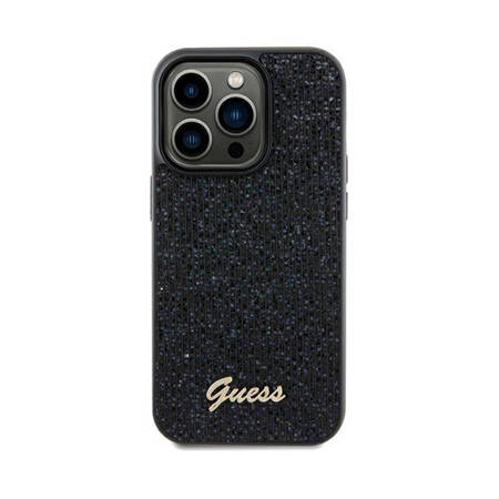 Guess Disco Metal Script - Etui iPhone 13 Pro (czarny) (GUHCP13LPMSDGSK)